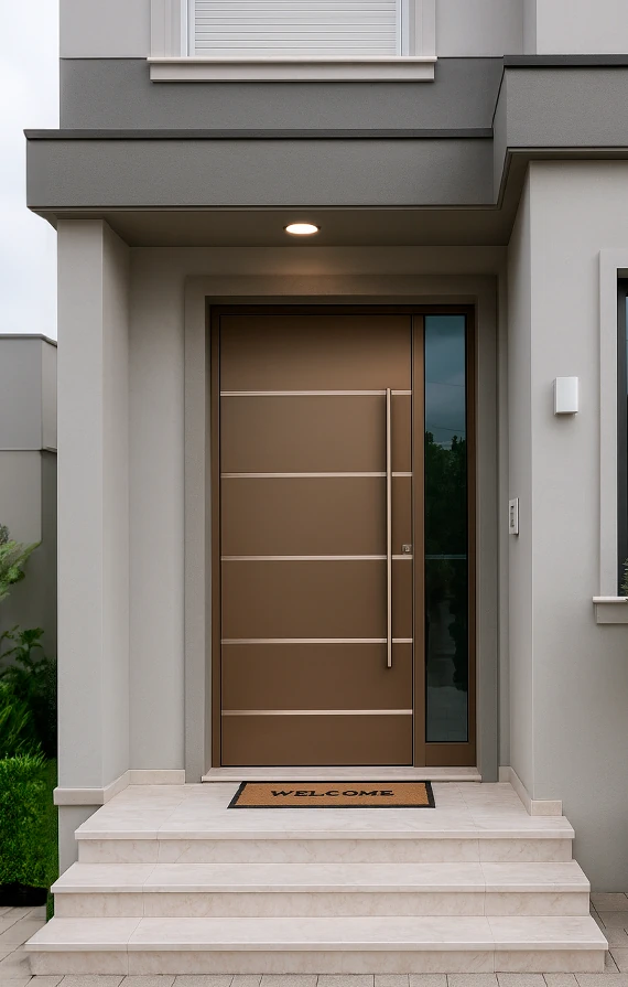 Demonstração de espelhos instalados