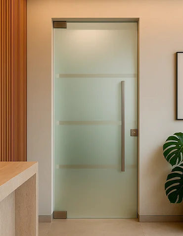 Porta de Vidro Temperado