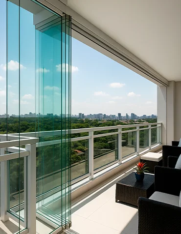 Fechamento de Sacada Cortina de Vidro