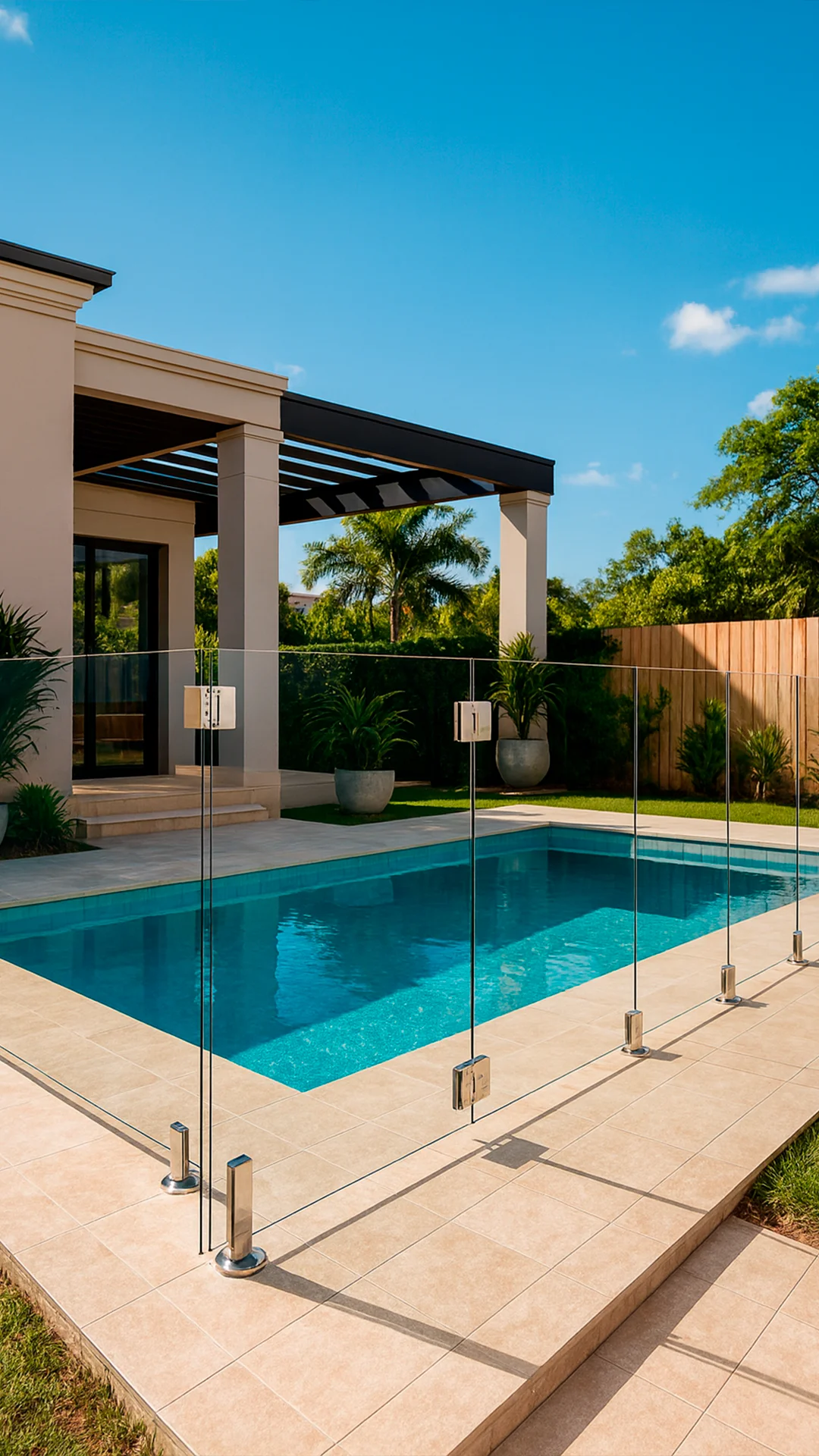 Demonstração de espelhos instalados